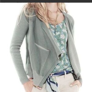 CAbi 5132 Sage Grey Pocket Open Drape Cardigan